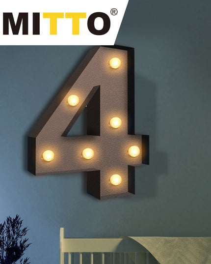 LED Metal Number Lights Free Standing-1973194150396432390