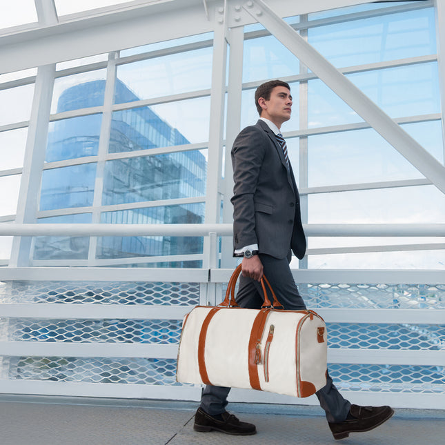 Slimbridge Garment Bags Hanging Suit Duffel Bag Beige-1975420336547696646