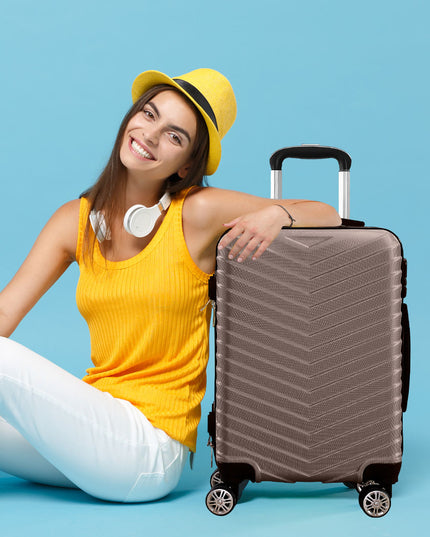 Slimbridge 20" Carry On Travel Luggage Coffee 20 inch-1973193935576764422