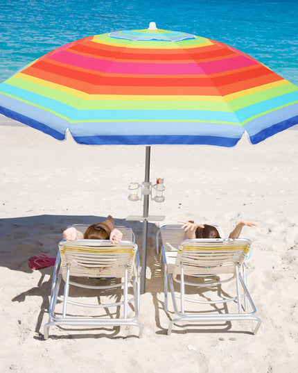 Mountview 2.2M Outdoor Beach Umbrellas Sand Colorful-1973193500015071238