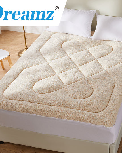 DreamZ Mattress Topper 100% Wool Underlay Double-1973193978908119046
