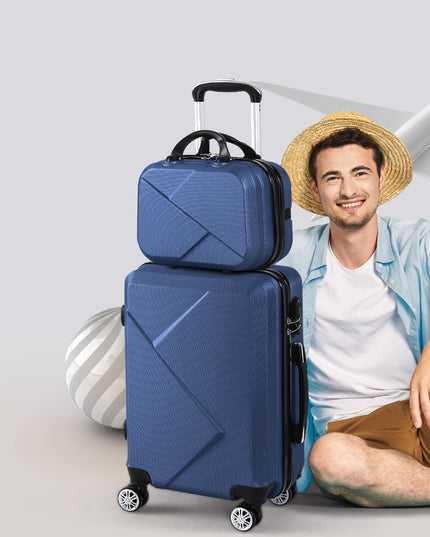 Slimbridge 2pcs 20"Travel Luggage Set Novy-1975420479535714310