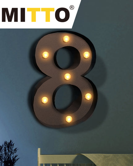 LED Metal Number Lights Free Standing-1973194151071715334