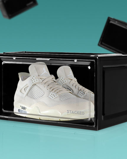 Stacked Shoe Box Acrylic Sneaker Display 1PC Black-1975420405862764550