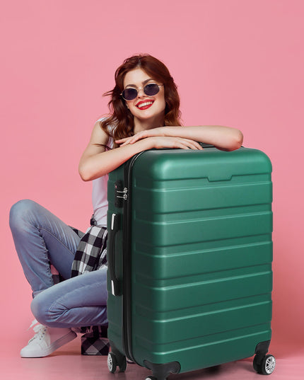 Slimbridge 28" Luggage Case Suitcase Green 28 inch-1975420480907251718