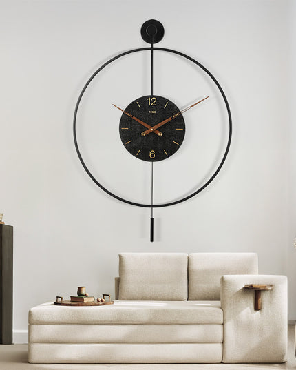 Yezi Wall Clock 50cm Large Round Modern Home Decoration-1975420334714785798