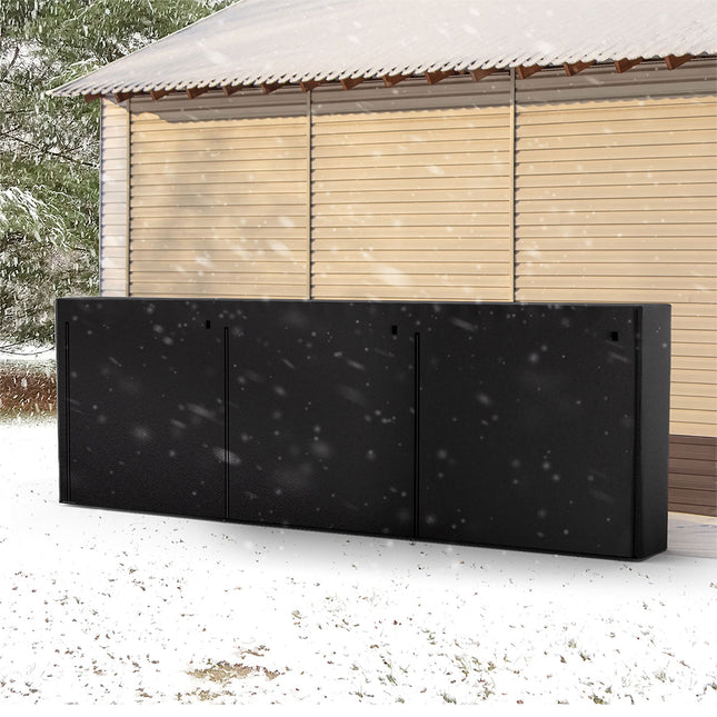 Moyasu Outdoor Firewood Rack Storage with Cover-1975420342855929862