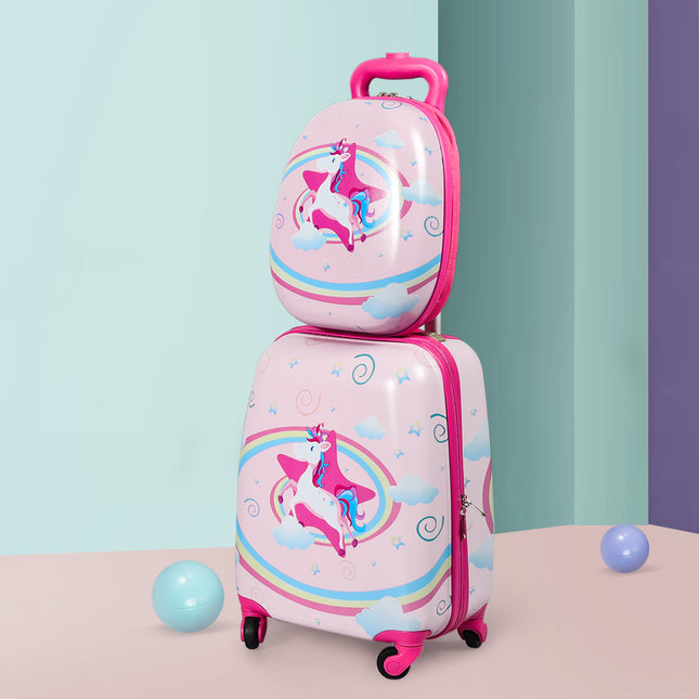 BoPeep 16''13'' 2PCS Kids Luggage Set Unicorn-1975420473697243142