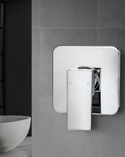 Dutxa Brass Shower Mixer Tap Cold Hot Charcoal-1975420468664078342