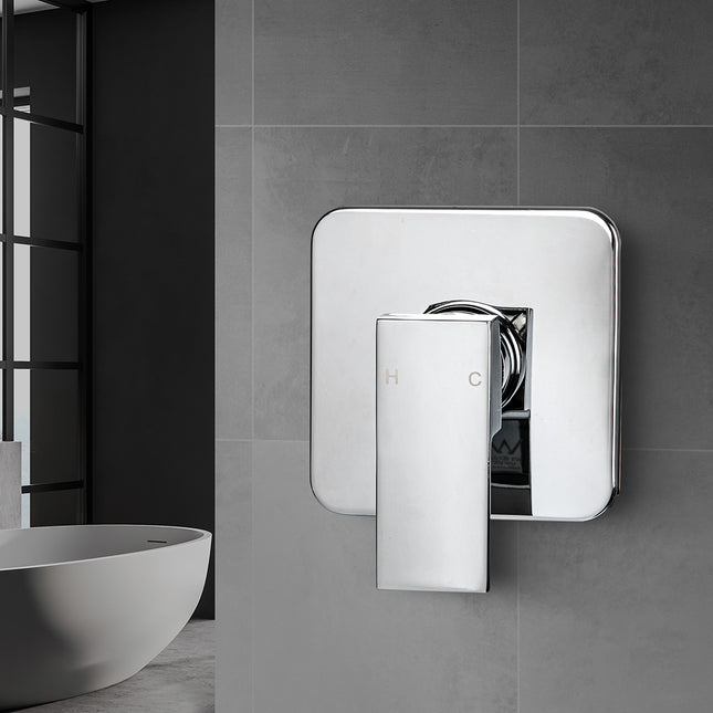 Dutxa Brass Shower Mixer Tap Cold Hot Charcoal-1975420468664078342