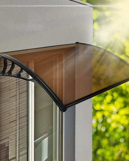 Mountview Window Door Awning Outdoor 1M X 1.2M Brown 1x1.2M-1975420432408514566