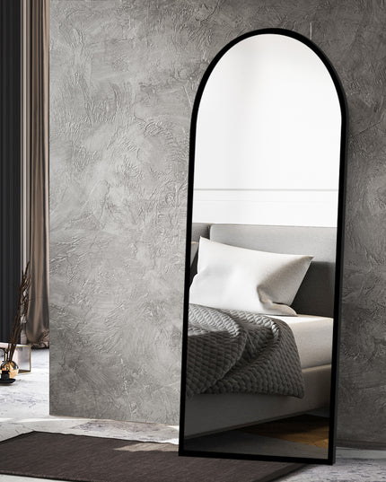 Yezi Floor Mirror Full length Mirrors 1.8M Black-1975420501132185606