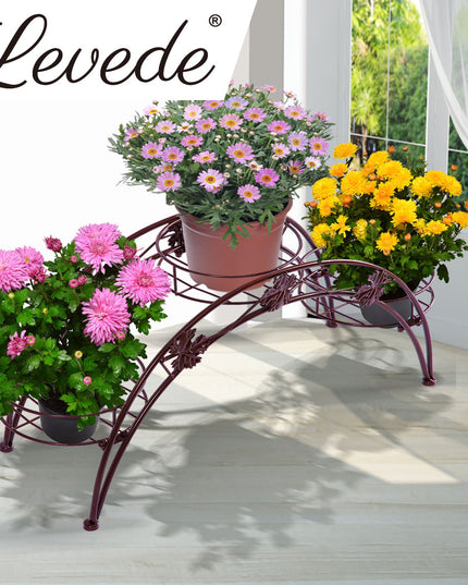 2X Plant Stand Outdoor Indoor Metal Bronze-1973193771344596998