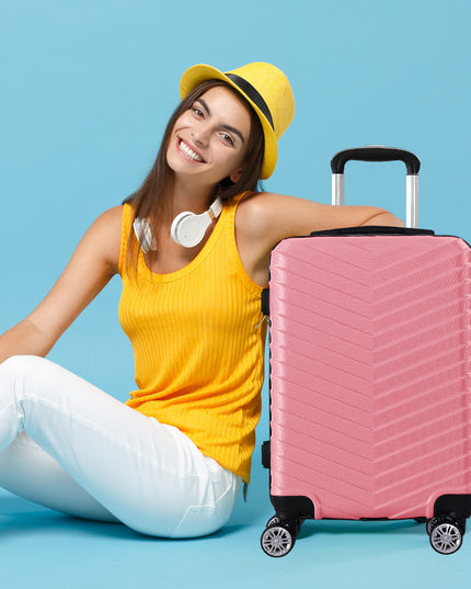 Slimbridge 20" Carry On Travel Luggage Rose 20 inch-1973193935891337222