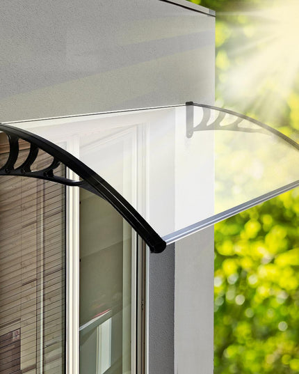 Mountview Window Door Awning Outdoor 1M X 1.5M Transparent 1x1.5M-1973193987405778950