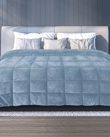 DreamZ Quilt Doona Comforter Blanket Blue King-1973193699538112518