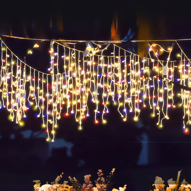 Curtain Fairy String Lights Wedding Multi Colour 500 LED-1973194199398486022