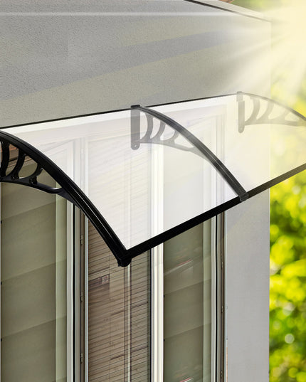 Mountview Window Door Awning Outdoor 1M X 2.4M Transparent 1x2.4M-1973193987930066950
