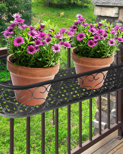 Levede Plant Stand Outdoor Indoor Home Black Oval-1973193776281292806