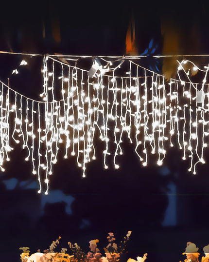 Curtain Fairy String Lights Wedding Cool White 300 LED-1973194198513487878