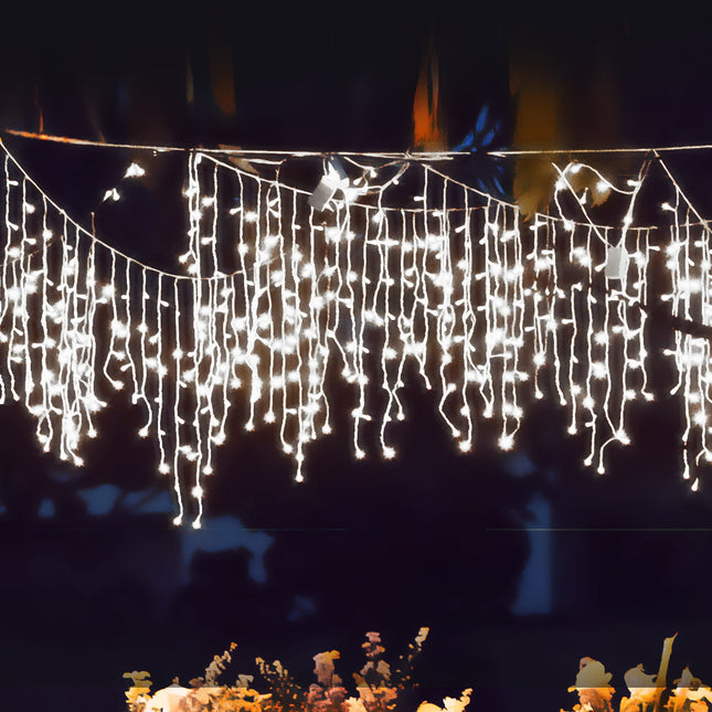 Curtain Fairy String Lights Wedding Cool White 300 LED-1973194198513487878