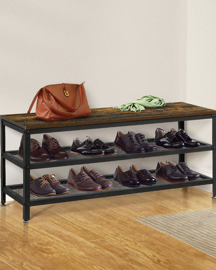 Levede 3-Tier Shoe Rack Bench 100cm-1973193843444682758