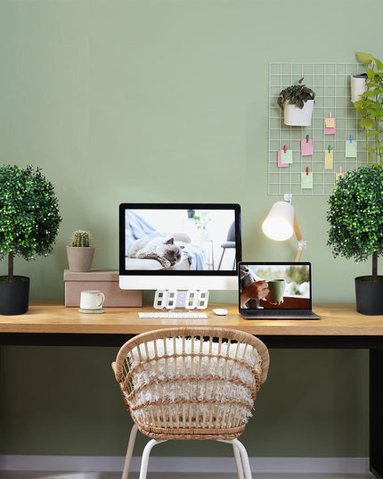 Lambu Artificial Boxwood Topiary Ball Tree-1975420332667965446