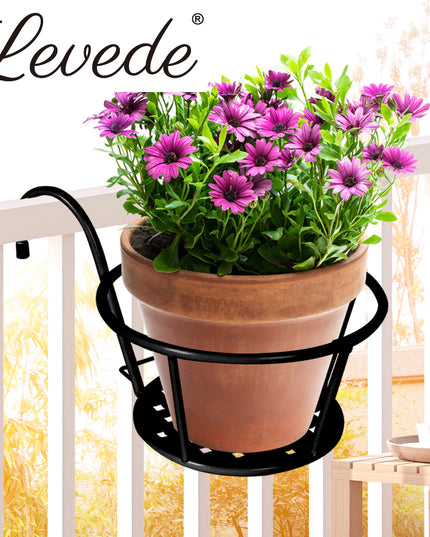 Levede 1x Flower Holder Plant Stand Black-1975420370047602694