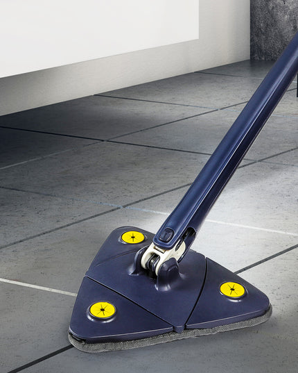 Cleanflo Cleaning Mop Dry Wet Triangle Blue-1973194088543031302