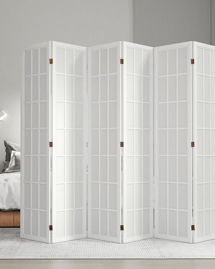 Levede 6 Panel Room Divider 170cm Freestanding Screen-1973193605967384582