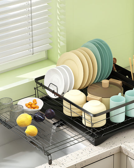 Toque Expandable Drain Drying Rack Dish Bowl Holder-1973193546504736774