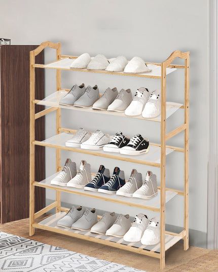 Levede Bamboo Shoe Rack Storage Wooden-1975420510481289222