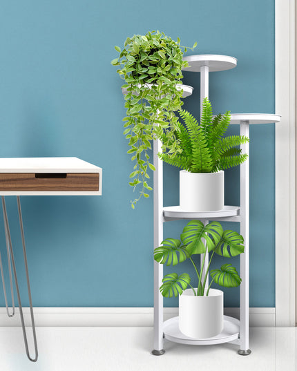Levede Plant Stand Outdoor Indoor Flower White Medium-1973193774179946503