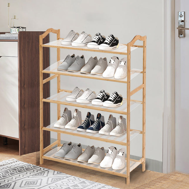 Levede Bamboo Shoe Rack Storage Wooden-1975420510300934150