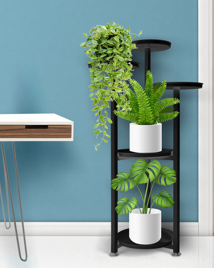 Levede Plant Stand Outdoor Indoor Flower Black Medium-1973193773810847751
