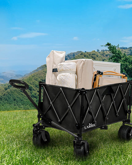 Lambu Folding Wagon Cart Black-1975420333225807879