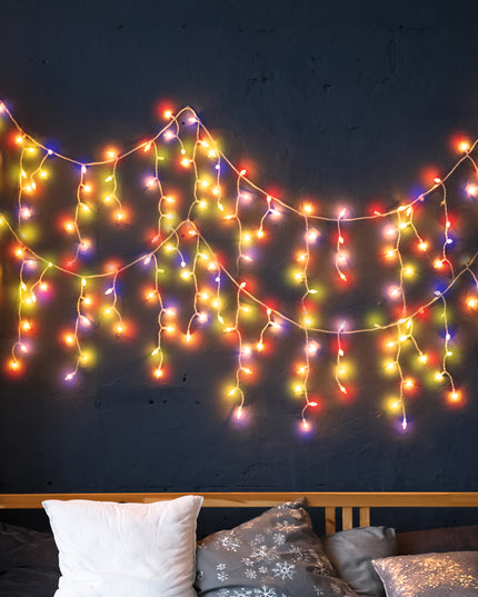 Curtain Fairy String Lights Wedding Multi Colour 500 LED-1973194199398486023