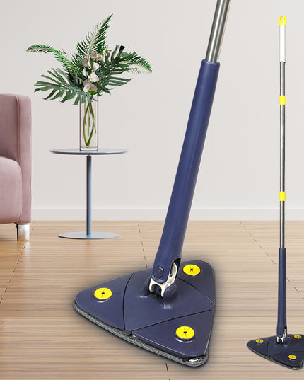 Cleanflo Cleaning Mop Dry Wet Triangle Blue-1973194088543031303