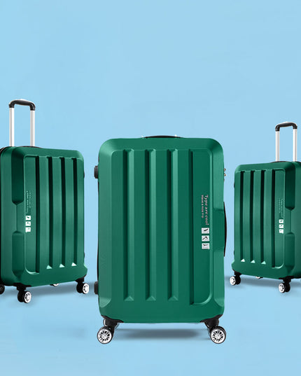 Slimbridge 20"24"28" 3PC Luggage Sets Green-1975420478898180103