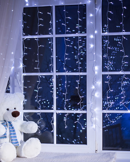 Curtain Fairy String Lights Wedding Cool White 300 LED-1973194198513487879