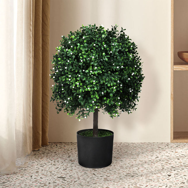 Lambu Artificial Boxwood Topiary Ball Tree-1975420332667965447