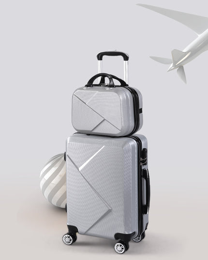 Slimbridge 2pcs 20"Travel Luggage Set Grey-1975420479338582023