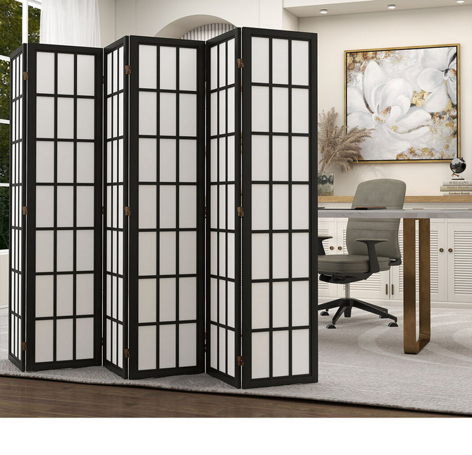 Levede 6 Panel Room Divider 170cm Freestanding Screen-1973193605594091527