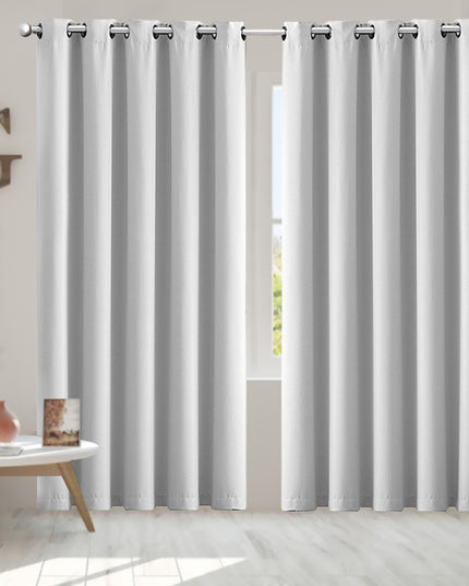 2x Blockout Curtains Panels 3 Layers Grey-1975420490428321798