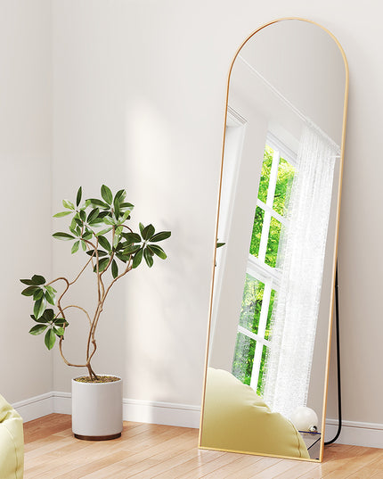 Yezi 165X60CM Full Length Mirror Wall Mounted Mirror Gold-1973193573386031111