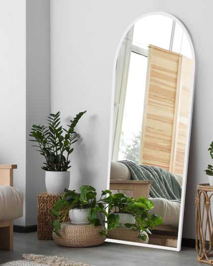 Yezi Floor Mirror Full Length Mirrors 1.8M White-1975420501320929287