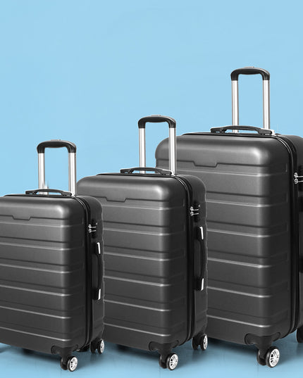 Slimbridge 3PC Luggage sets Suitcase Dark Grey-1973193942438645767