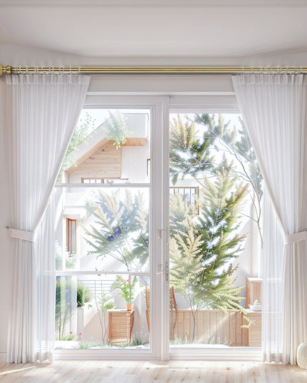 Marlow Curtain Rod Steel Quiet Rail Pole Set-1973193447661768710