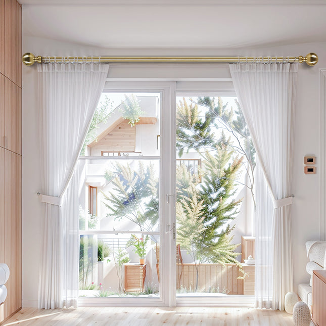 Marlow Curtain Rod Steel Quiet Rail Pole Set-1973193447661768710