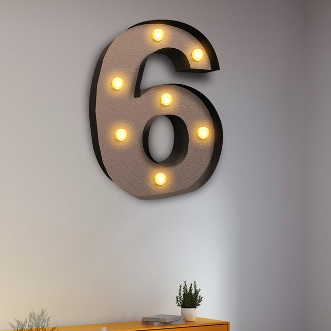 LED Metal Number Lights Free Standing-1973194150882971654